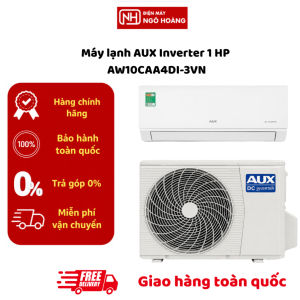 AW10CAA4DI-3VN - Máy Lạnh AUX Inverter 1HP AW10CAA4DI-3VN 9000BTU Tiết Kiệm Điện Làm Lạnh Nhanh Vận Hành Êm Ái Chính