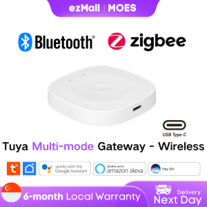 MOES Tuya Gateway Wireless Router with Zigbee and Bluetooth Connectivity for Smart Home Automation and Integration with Tuya Smart Life