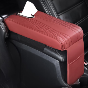 คาร์เซ็นเตอร์คอนโซลที่เท้าแขนพร้อมกระเป๋าเก็บและกล่องเนื้อเยื่อหนังและเมมโมรี่โฟมคาร์ที่เท้าแขนสำหรับรถยนต์ SUV รถบรรทุก