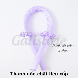 Combo Máy Uốn Tóc Nổi Tiếng Tiktok không dùng nhiệt Thanh uốn tóc không nhiệt lõi Cao Su / Xốp Dây cao su uốn tóc dây chun tóc Galistore
