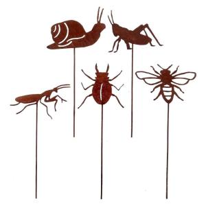 Iron Animal Sculpture Outdoor Decoration Vintage Styles Garden Ornaments Durability Weatherproofed