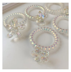 ร้านไทย ส่งของไว ยางมัดผมสายโทรศัพท์ แฟชั่น น่ารัก สไตล์เกาหลี ยางมัดผมน่ารัก ยางรัดผมเกาหลี ยางมัดผม หลายสไตล์