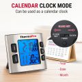 ThermoPro TM02 Digital Kitchen Timer with Dual Countdown Stop Watches Timer/Magnetic Timer Clock with Adjustable Loud Alarm and Backlight LCD Big Digits/ 24 Hour for Kids Teachers. 