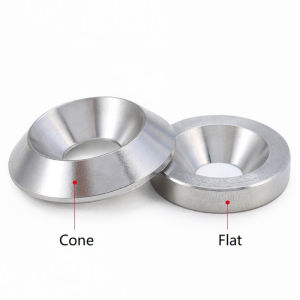 M3 M4 M5 M6 M8 M10 304 Stainless Steel Countersunk Washer Conical Solid Flat Gasket Concave and Convex Tapered Cone Conical