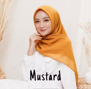 Hijab Segiempat instant Resleting Mutiara Zipper Lasercut Polos Warna terlengkap Kerudung Kekinian Trend modern Tidak Mleyot dan Anti Ribet Terbaru