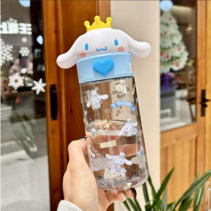Botol Minum Sanrio Head 500mL Melody Kuromi Cinnamoroll Botol Lucu Botol AIr Minum Anak 2361 - ZS