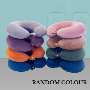 HH Cotton Headrest Pillow U Car Neck Travel Pillow Head Rest Neck Support Bantal Leher Kereta Bantal Travel U Shape