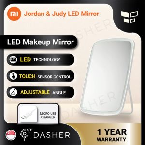 Xiaomi LED Light Touch Screen Cosmetic Makeup Mirror Desktop Light Portable Rechargeable HD Quality Flexible Angle Led Mirror For Bathroom Wall Mount Makeup Mirror - Lazada