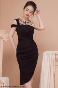 MyDu Shop | Đầm Nữ MS 2306 – Style Dự Tiệc Thanh Lịch Kết Ngọc Trai Sang Chảnh