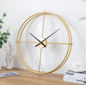 Minimalist Nordic Series Clock Iron Art Hot Sale Home Living Room Simple and Fashion Retro Creative Vintage Wall Clock Decorations