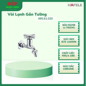 Vòi Lạnh Hafele 495.61.020 – Gắn Tường – Có Đầu Răng Nối Máy Giặt – Dùng Bền Dễ Lắp - CHB
