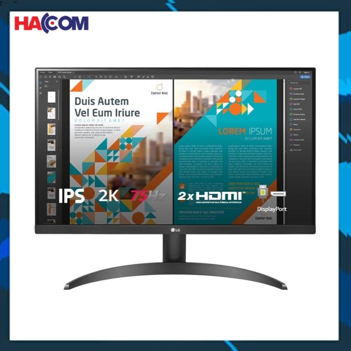 MÀN HÌNH LG 24QP500-B (23.8INCH/QHD/IPS/75HZ/5MS)