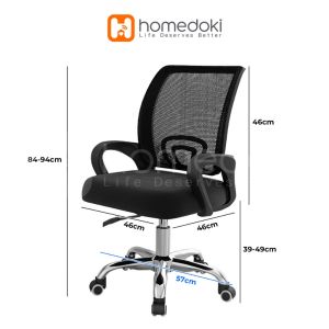 Homedoki Kursi Kantor / Kursi Gaming / Kursi Putar / Kursi Kerja / Kursi Jaring