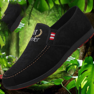 รองเท้าผู้ชายผู้ชายแฟชั่นเกาหลีรองเท้าลำลอง [คุณภาพสูง] Summer Fashion Flat Men Shoes Male Casual Shoes Slip On