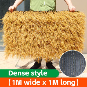 【Ready stock】1m&2m×1m Artificial Thatch Roof Shade Simulation Straw Roof Fake Grass Garden Yard Patio Covers Decoration