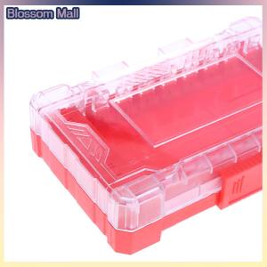 [Blossom] Drill Bit Storage Case Portable 6.35mm Hex Drill Bit Case 5 Sizes Water Resistant PVC Detachable Holder Hangable Storage