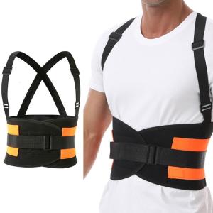 Ergonomic Waist Support Belt Reinforced Shoulder Belt Breathable Polyester Industrial Use