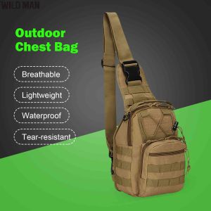 Túi Đeo Ngực Oxford 600D Túi Đeo Hông EDC Molle Túi Đeo Chéo Đi Bộ Đường Dài Ngoài Trời Nhỏ