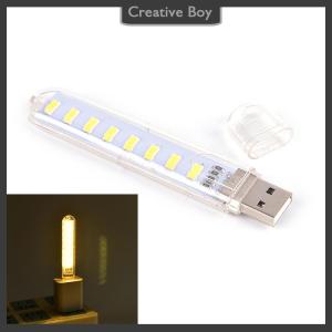 [Creative] Mini USB LED Lamp 8 LED Camping Portable Night USB Gadget Lighting For PC Laptop