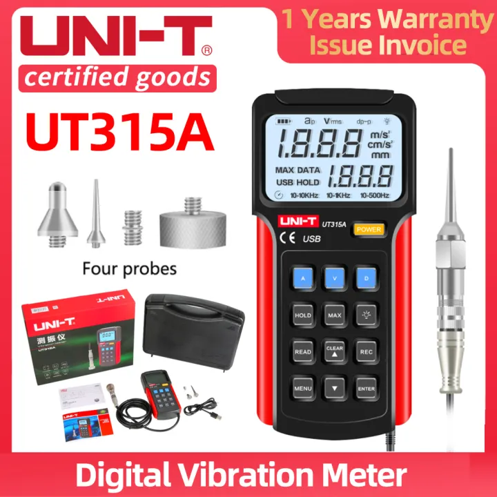 [Ready Stock] UNI-T UT315A Digital Vibration Testers Vibration ...