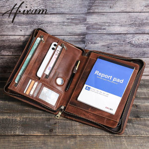 Hiram Cow Leather LapTop Cover FOR Macbook Pro Air 13 iPad Pro 13/12.9/11 Portfolio File Folder Organizer Travel Business Office Document Laptop Cases
