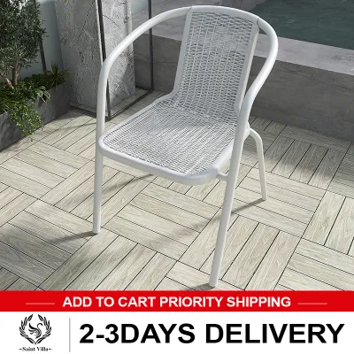 Balcony small table and chairs one table and two chairs outdoor courtyard simple leisure tea table and chairs white glass coffee table combination
