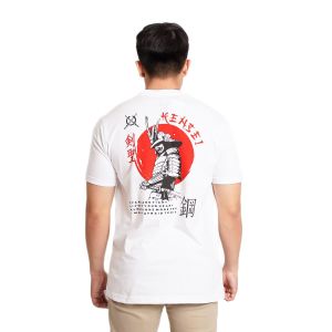Kensei T-Shirt Kaos Lengan Pendek Yoroi White KS005