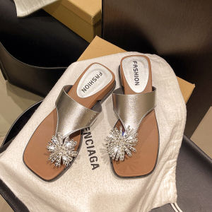 Free Shipping Firework Diamond High-Heeled Platform Sandals For Women New Summer Outdoor Slip-On Slippers