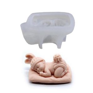 OKDEALS01 For Candy Chocolate Cake Decorations 3D Sleeping Baby Shape Kitchen Accessories Decorating Tool Sugar Mold Newborn Mold Baby Silicone Mold Chocolate Mold