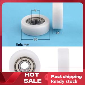 🚚【Local Express Delivery】🚚 1PC 8x30x10mm Injection Molded Nylon Coated Bearing Wheel Bearing 608 Roller Wheel Track Rail Pulley Door Window Track Pulley