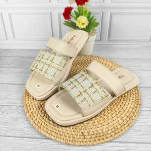 Sendal Wanita Flat Korean Style Size 37-40 Sandal Remaja Wanita 2024 viral