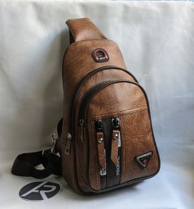 Tas Selempang Pria Sling Bag PU Leather POLO AMSTAR Terbaru