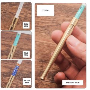 BOWEN BW888 PIPA FILTER SARINGAN ASAP PERMANEN BAHAN METAL SEMUA TANPA KARET UKURAN SESUAI VARIASI
