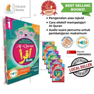 [SINGAPORE SELLER] IQRO Iqra Siri Kaedah Pantas Membaca Al-Quran ( 6 Books)