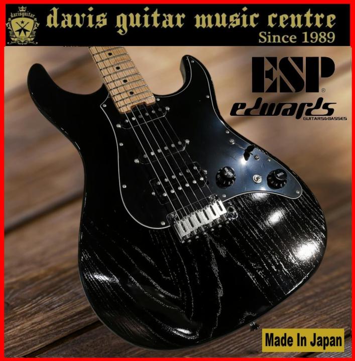 ESP Edwards E-SNAPPER-AS/M Solid Black Electric Guitar Made In Japan ...