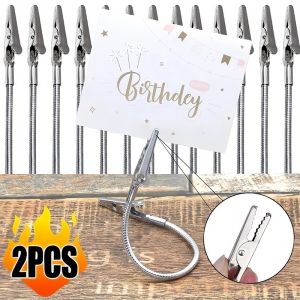 2pcs 28cm Mini Double Heads Alligator Clip / Multifunctional Retail Display Clamp / DIY Notes Photo Holder
