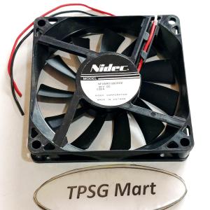 Quạt 8Cm dày 1.5Cm / Điện áp DC 24V loại 2 dây nối nguồn (Fan tháo LK)