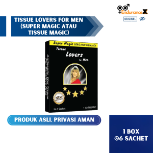 Tissue Magic 1 Box (6 Sachet) Tisu Magic Tahan Lama Lovers Tissue Super Magic Tisu Magic Power