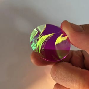 Diameter 35mm And 1mm Thickness Magenta Dichroic Optical Filter Glass