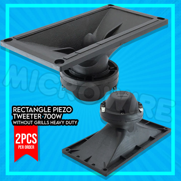 2PCS Piezo Tweeter Rectangle 700W Heavy Duty | Lazada PH