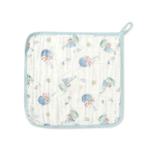 Baby Cotton Drool Bibs Feeding Bibs Face Towel Bath Towel Super Soft & Absorbent 6 layers Bib Drool Pad 30*30cm