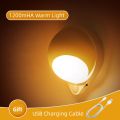 2023 Water drop 360 ° rotating human body infrared induction LED night light Portable outdoor and bedroom decoration universal LED night light. 
