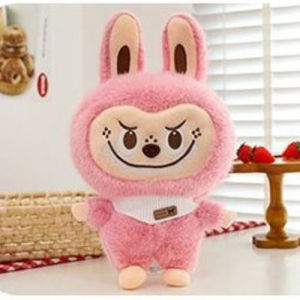 Labubu Time Plush Toy Cartoon Stuffed Labubu Plush Stuffed Doll Labubu Plush Doll Cute Soft Big Eye Labubu Bunny Doll