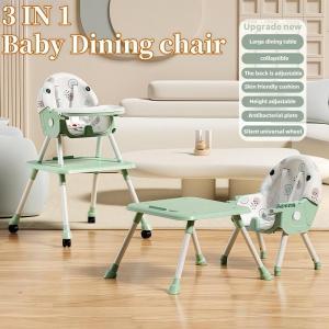 Baby Dining Chair Foldable Baby High Chair Learning Seat Child Dining Table And Chair