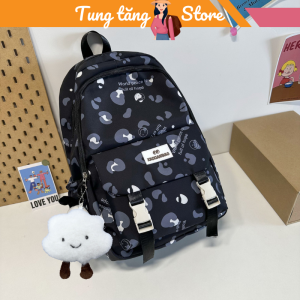Balo đi học nữ Balo thời trang nữ họa tiết vẽ tay xinh xắn cute phong cách hàn quốc ulzzang nhiều ngăn chống thấm nước TTS51