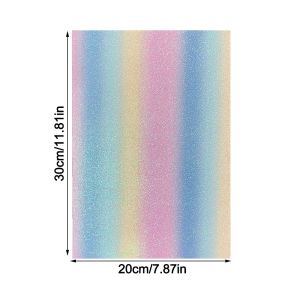GORGE DIY Handmade DIY Fabric Ironing Cloth Non Stick Rainbow Glitter Bean Paste Fabric Reusable Baking Cloth Handmade Beads Toy