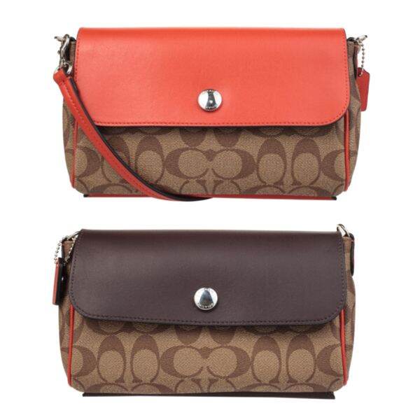 Coach reversible crossbody clearance in signature coated canvas