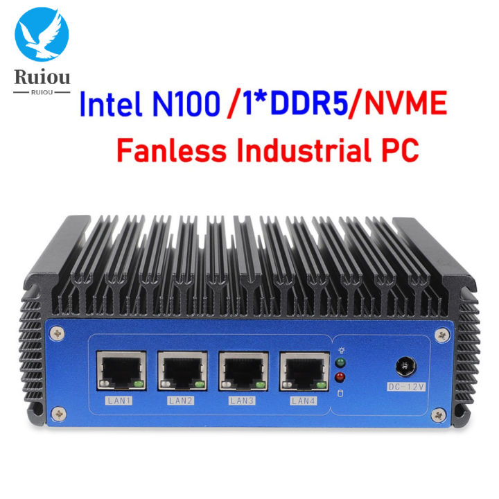 Intel N100 pfSense Soft Router 2.5G 4*lntel i226 Nics NVMe DDR5 Fanless ...