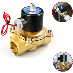 BERGARANSI Geerte Keran Otomatis Electric Solenoid Water Valve 220V 1 Inch DN25 2W 250 25