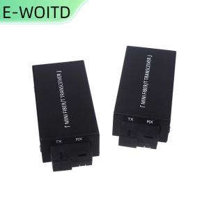 【E-WOITD】 1คู่มินิกิกะบิตไฟเบอร์มีเดียคอนเวอร์1000Mbps ตัวรับส่งสัญญาณไฟเบอร์ SC ไปยัง RJ45อีเธอร์เน็ตสวิตช์20KM